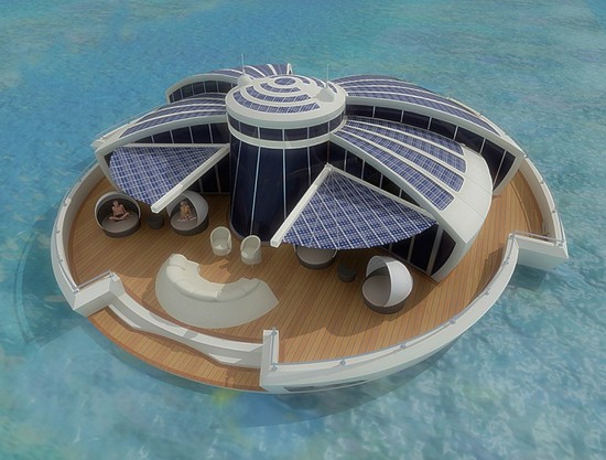 Conceptual Solar Floating Resort lets you explore and save energy