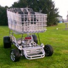Shopper Chopper shopping cart is powered by a V8 engine