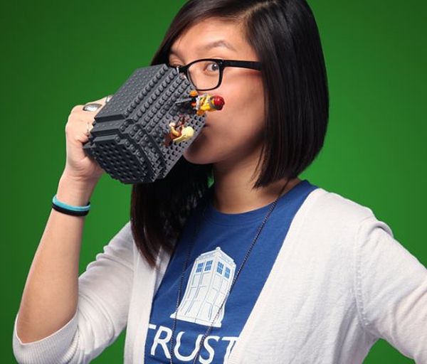 Enjoy a perfect cup of morning coffee with Build-On Brick Mug