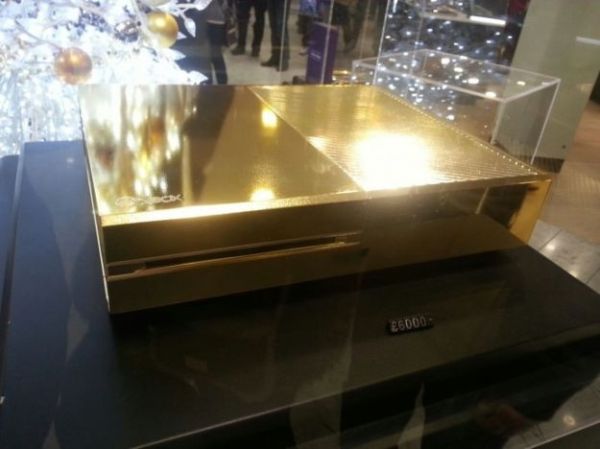 Gold plated X box One for sale at Harrods this Christmas season