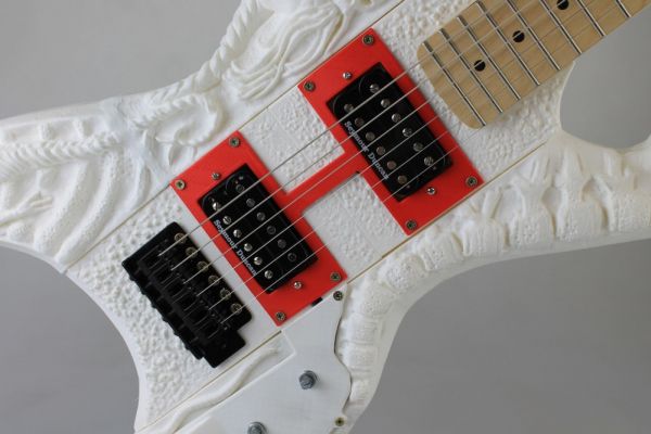 Electrifying 3D printed guitar inspired by H.P. Lovecraft’s fictional characters