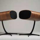 Curvaceous Davone Ray-S speakers inspired from iconic Eames lounge chair