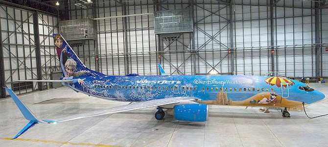 WestJet unveils Disney Frozen-themed aircraft