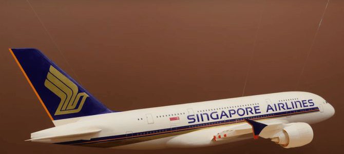 Intricate paper Singapore Airlines plane by Luca Iaconi-Stewart [Video]