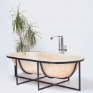 Otaku bathtub is inspired from traditional boat-building techniques