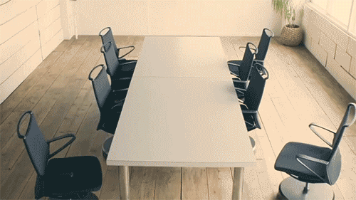 Nissan self-parking chairs automatically skitter under desks