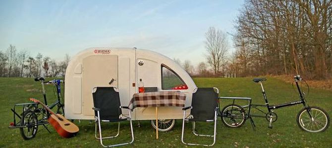 Bicycle-towed caravan to roll out of factory next month