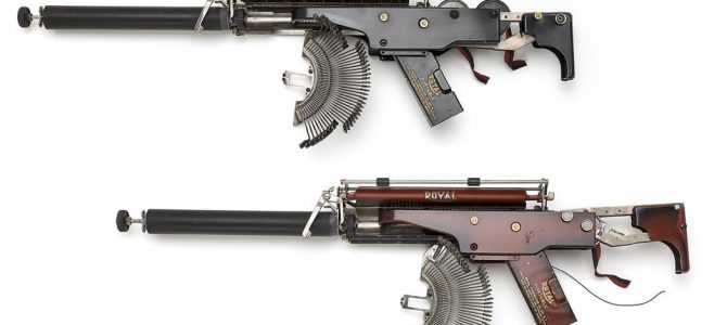 Typewriter Gun Series: Artist transforms vintage typewriters into guns