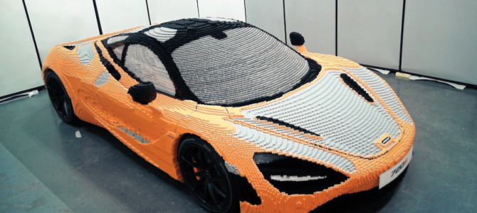 Watch life-size Lego McLaren 720S construction in one minute